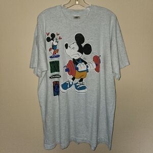 Vintage Disney Mickey Mouse Workout Tee